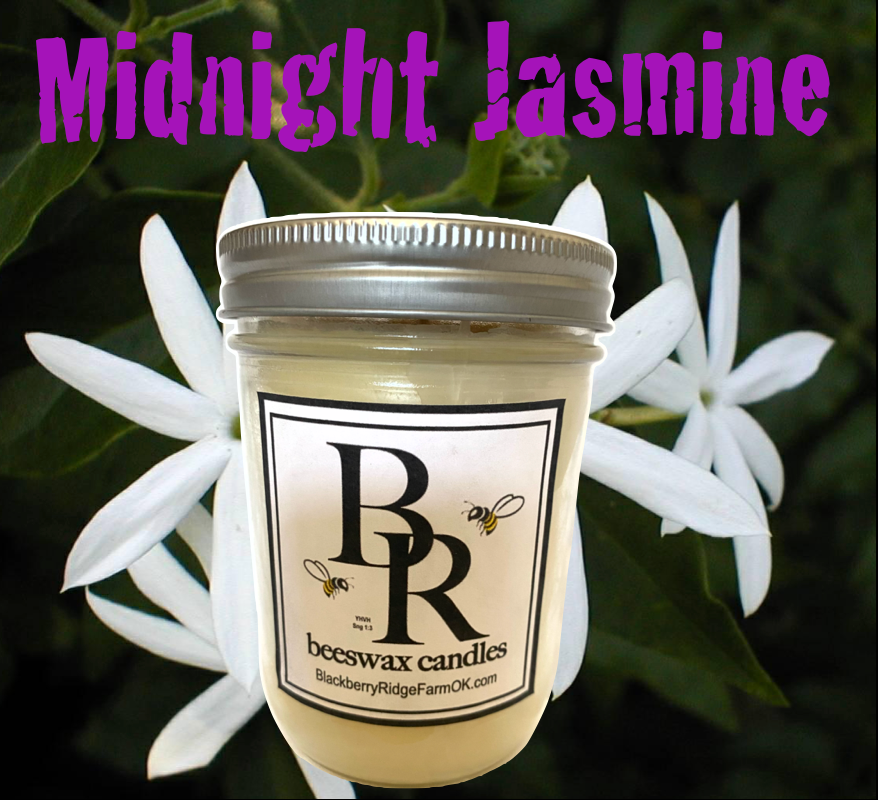 Beeswax Candle (S) - "Midnight Jasmine"