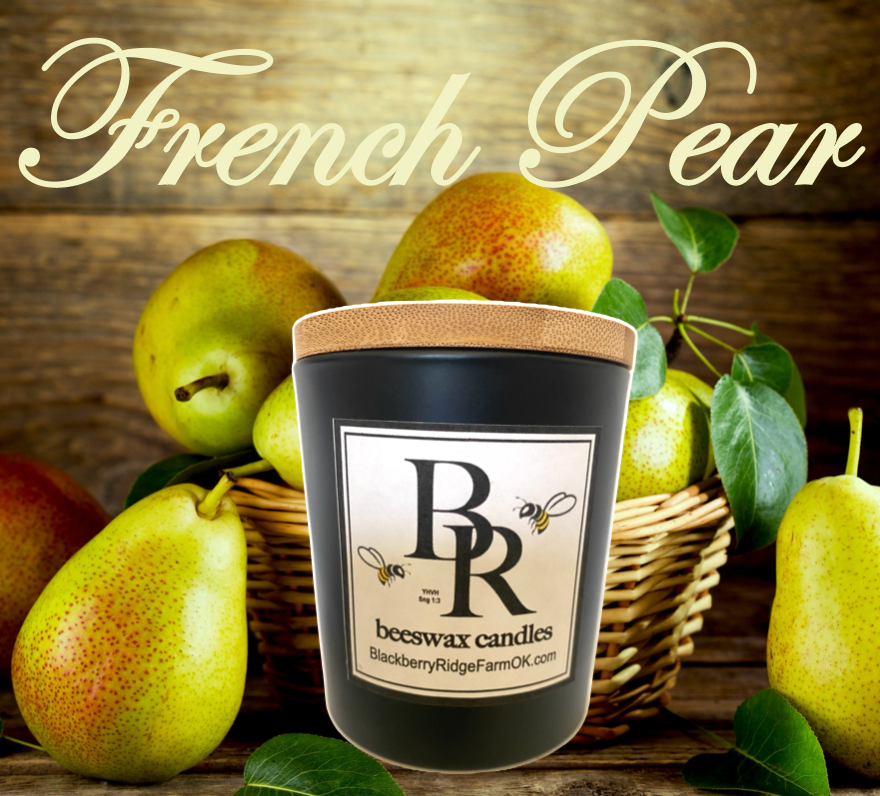 Beeswax Candle (A) - "French Pear"