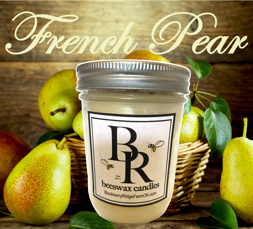 Beeswax Candle (A) - "French Pear"