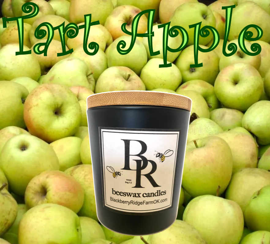 Beeswax Candle (A) - "Tart Apple"