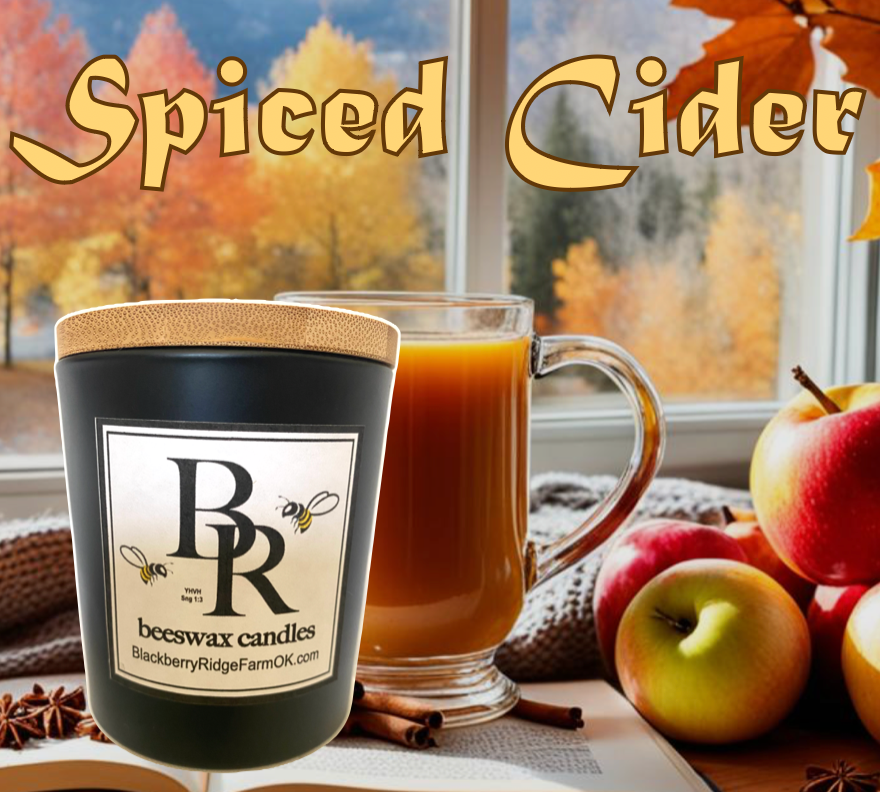 Beeswax Candle (F) - "Spiced Cider"