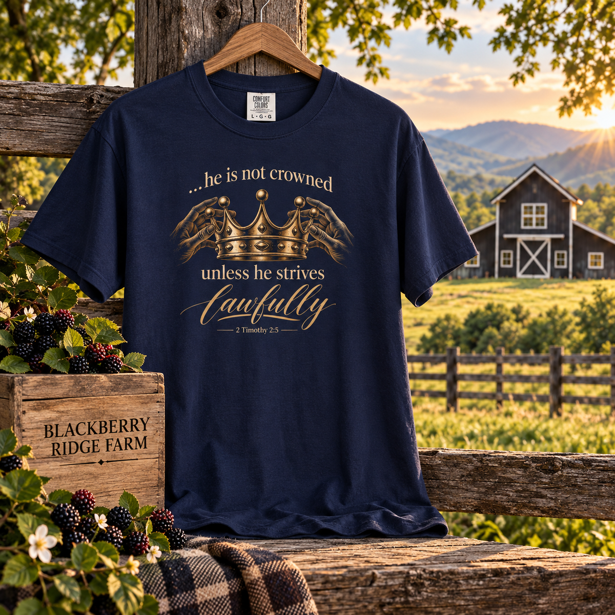 Crowned - 2Tim 2:5 T-Shirt