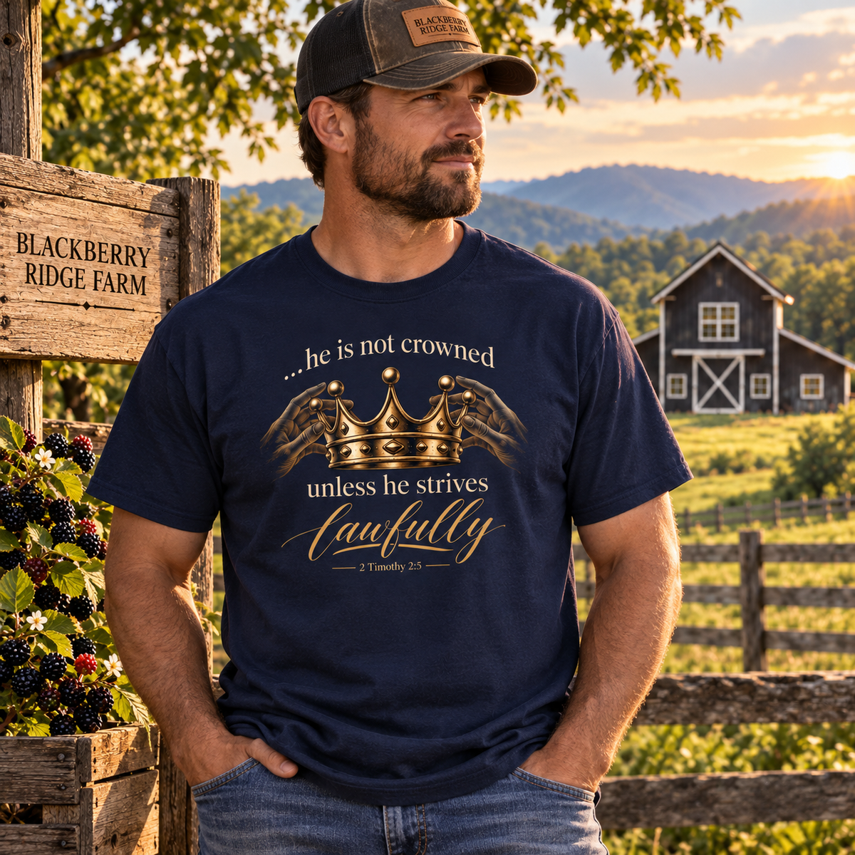 Crowned - 2Tim 2:5 T-Shirt