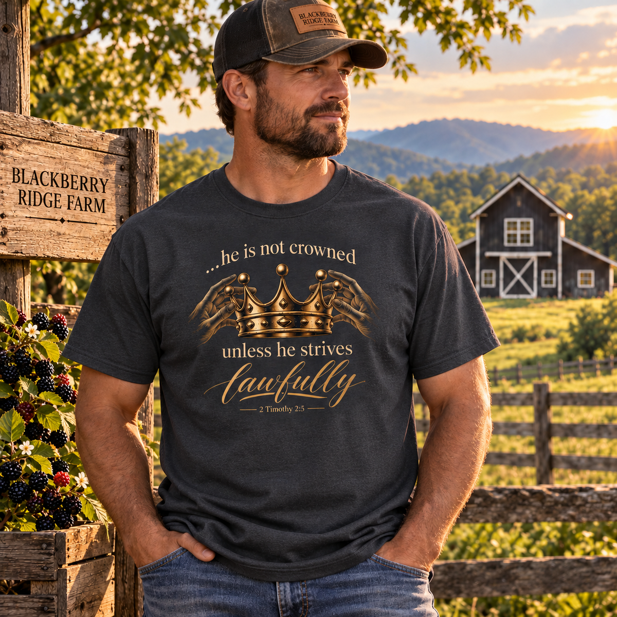 Crowned - 2Tim 2:5 T-Shirt
