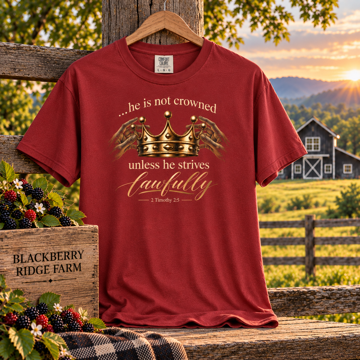 Crowned - 2Tim 2:5 T-Shirt