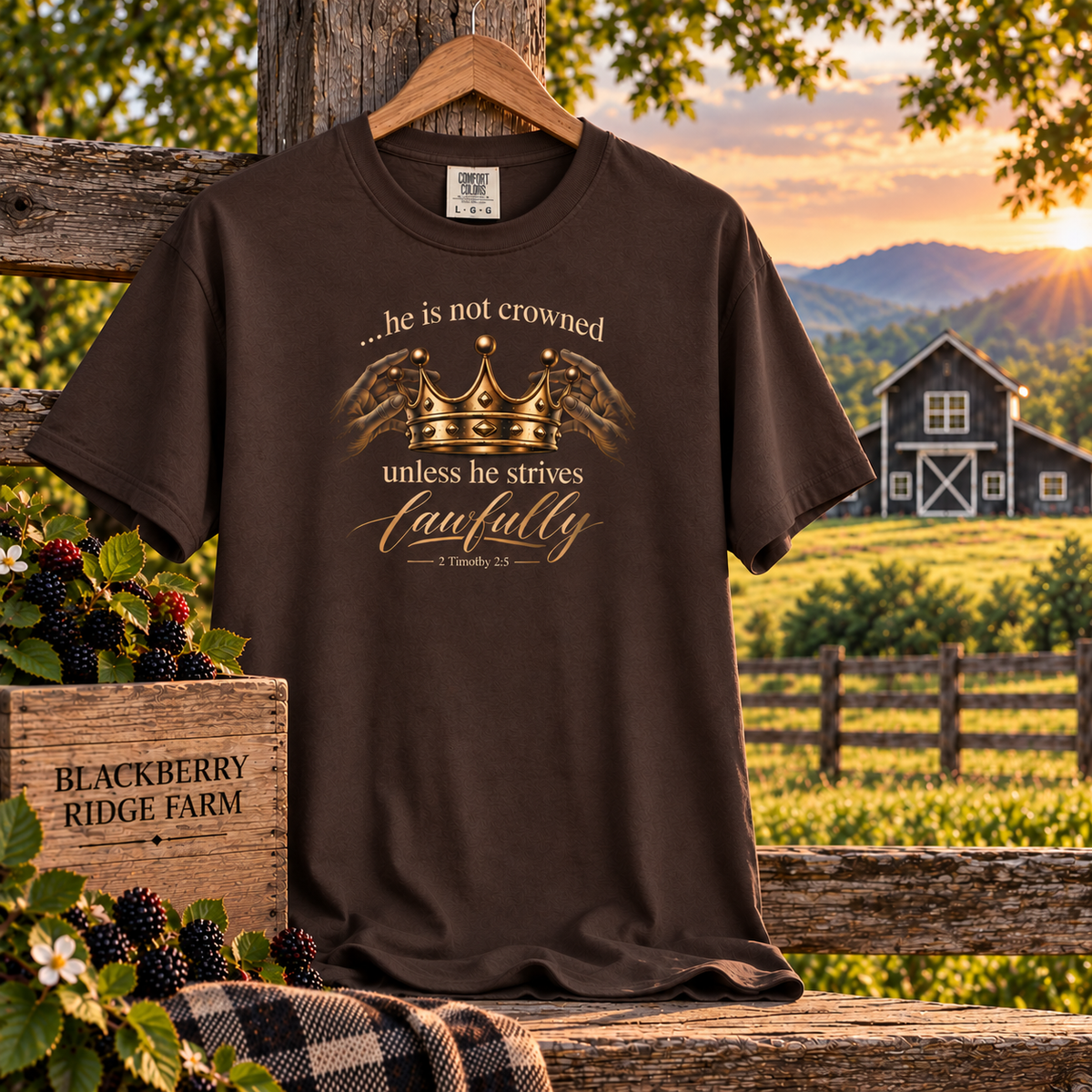 Crowned - 2Tim 2:5 T-Shirt