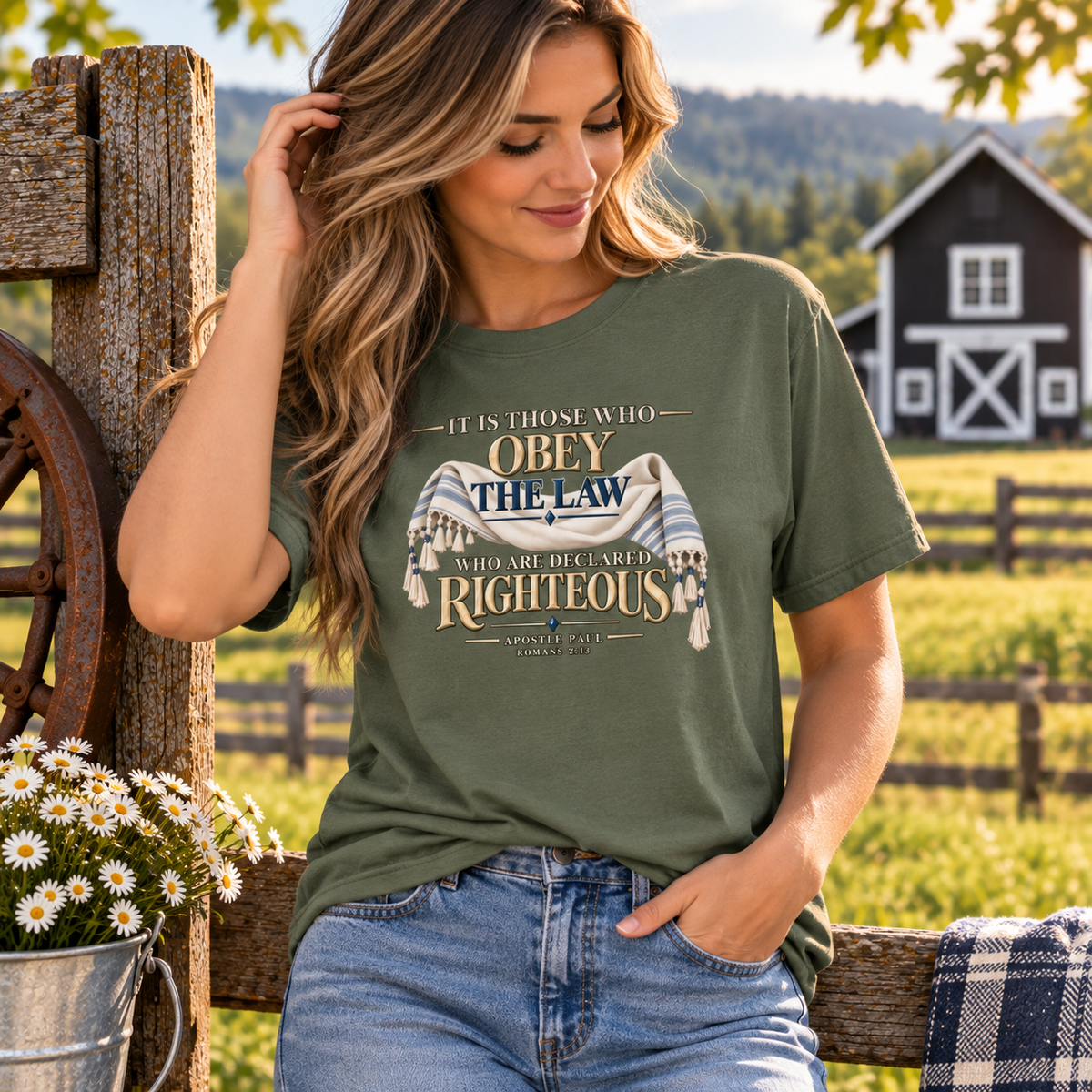 Obey the Law - Rom 2:13 T-Shirt