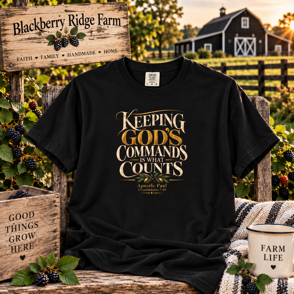 Keeping God's Commands - 1Cor 7:19 T-Shirt