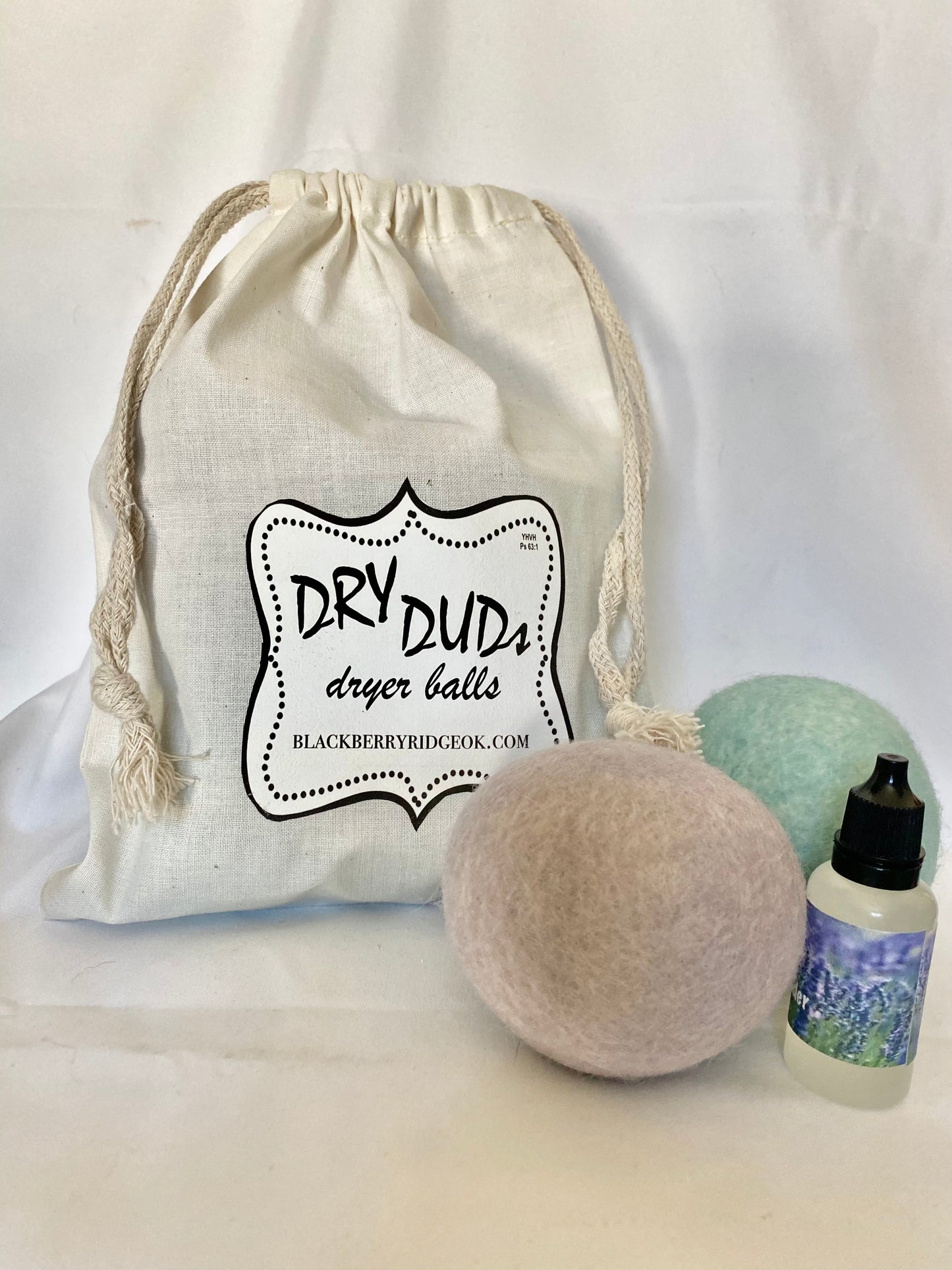 Dry Duds Wool Dryer Balls (5) CLEAN COTTON scent