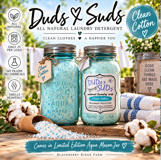 Duds & Suds All natural laundry detergent (CLEAN COTTON)