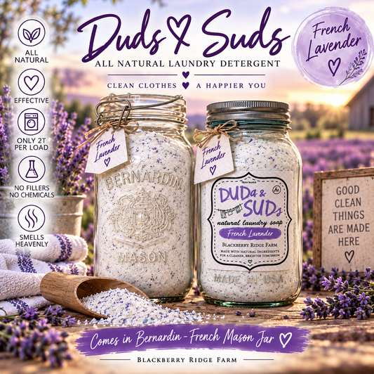 Duds & Suds All natural laundry detergent (FRENCH LAVENDER)