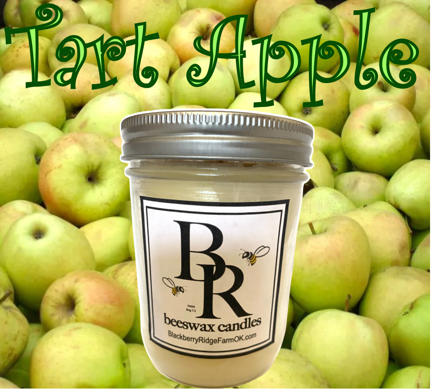 Beeswax Candle (A) - "Tart Apple"