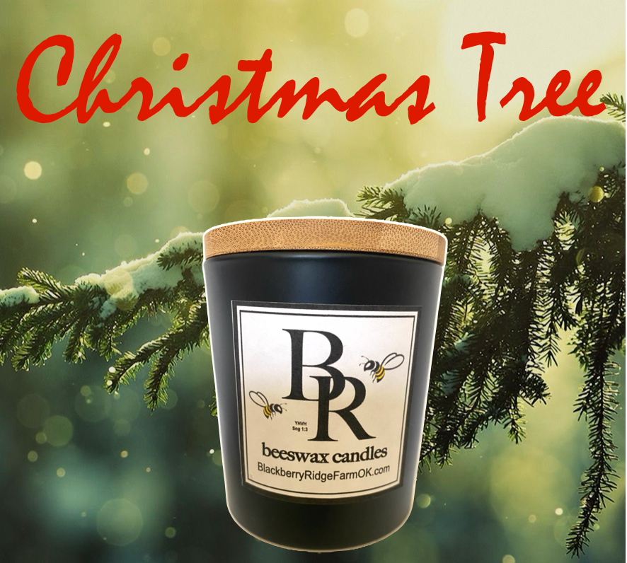 Beeswax Candle (F) - "Christmas Tree"