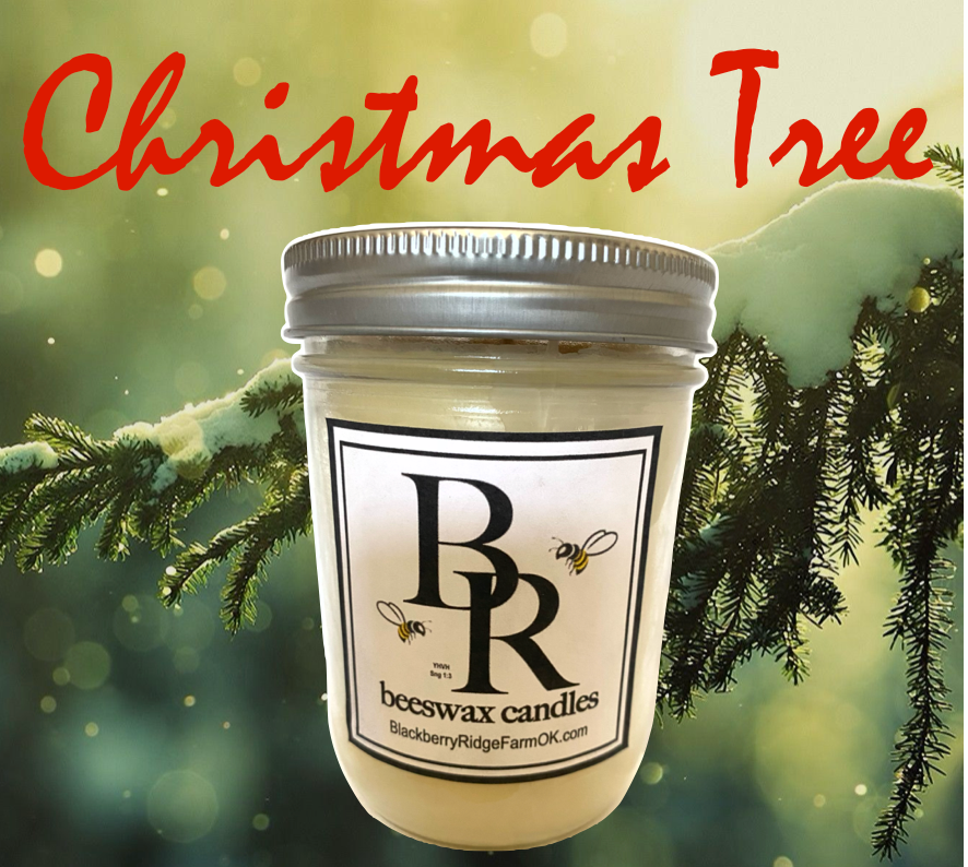 Beeswax Candle (F) - "Christmas Tree"
